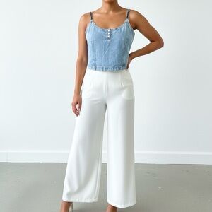 The Newport News Jeanology Vintage Denim Corset Top